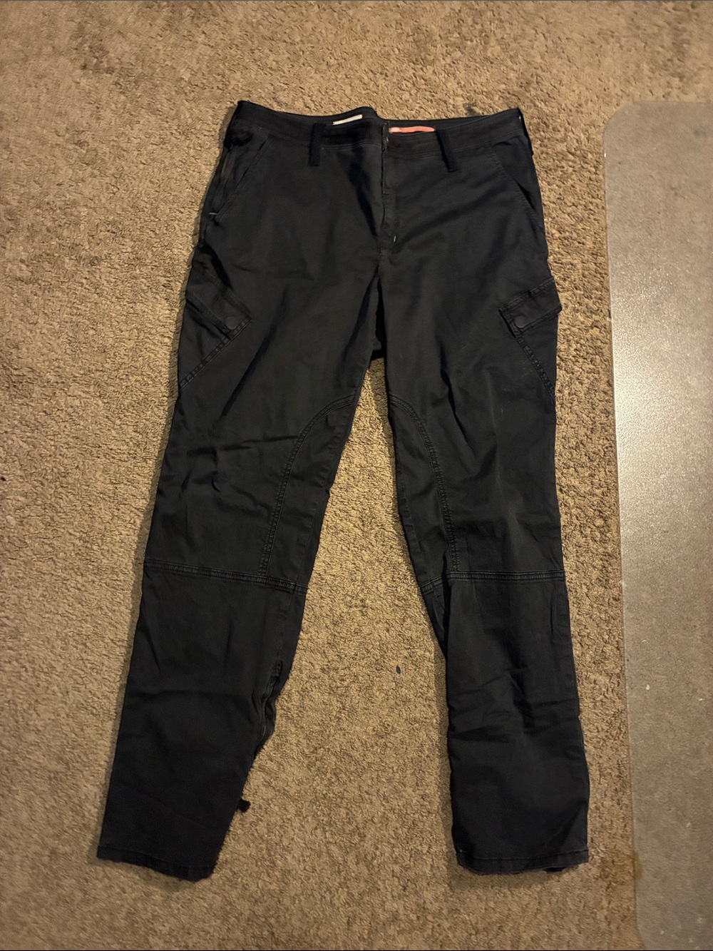 Pilcro Black Cargo Pants with Utility Pockets